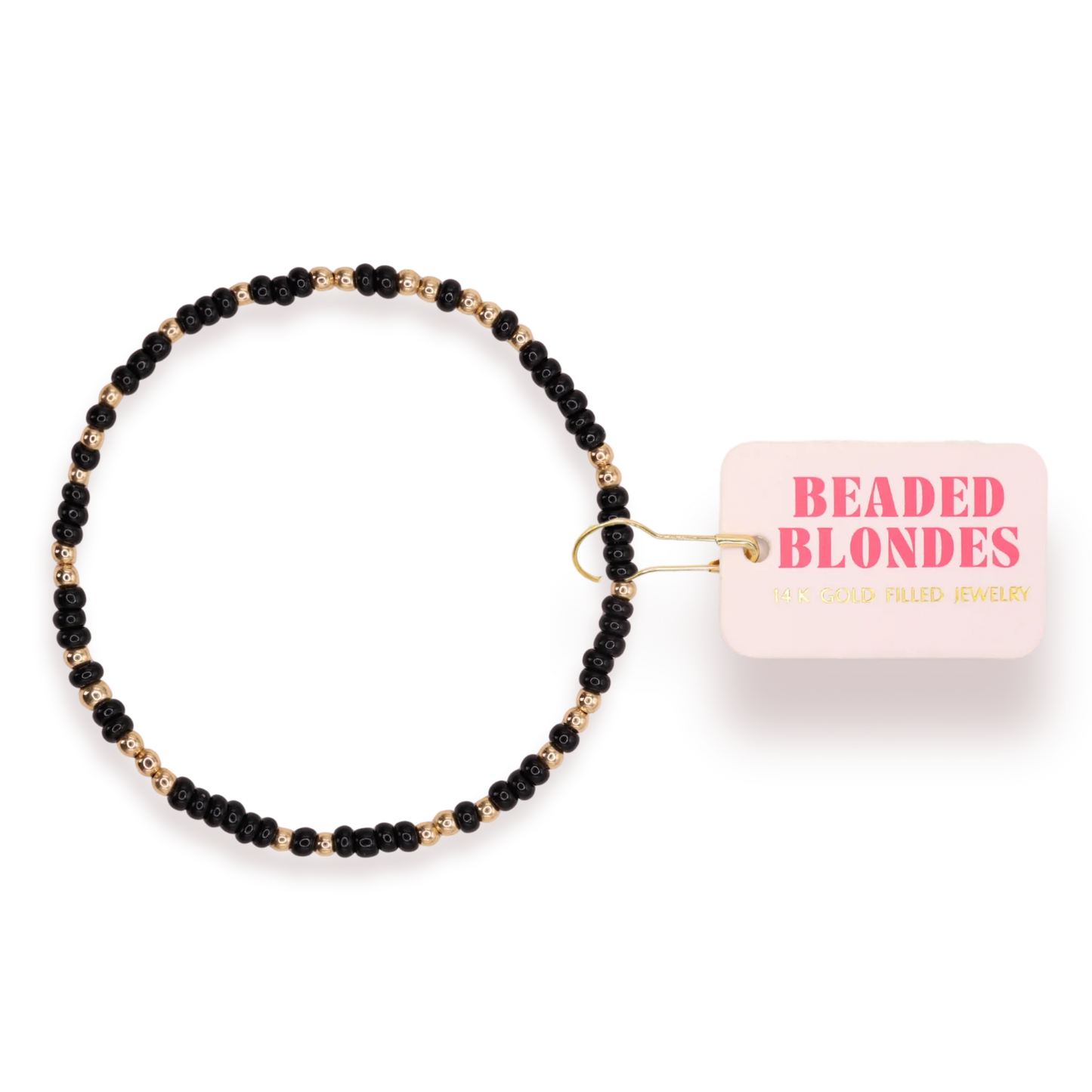 Beaded Blondes Black Sprinkle Bracelet