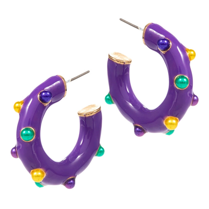 Royal Parade Pearl Hoops