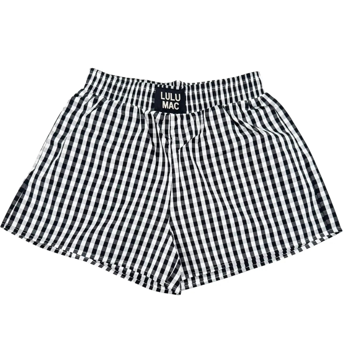 Lulu Mac Gingham Boxer Shorts