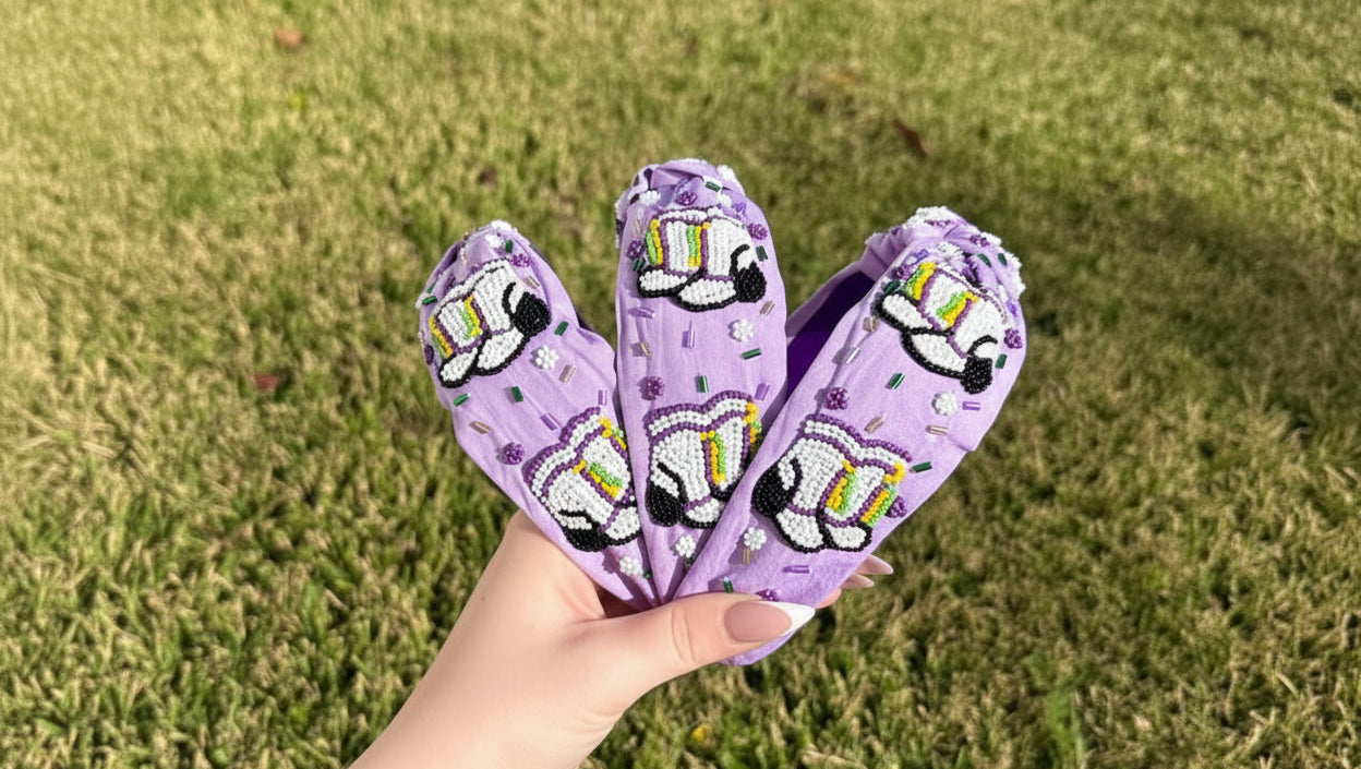Mardi Gras Marching Boots Headband
