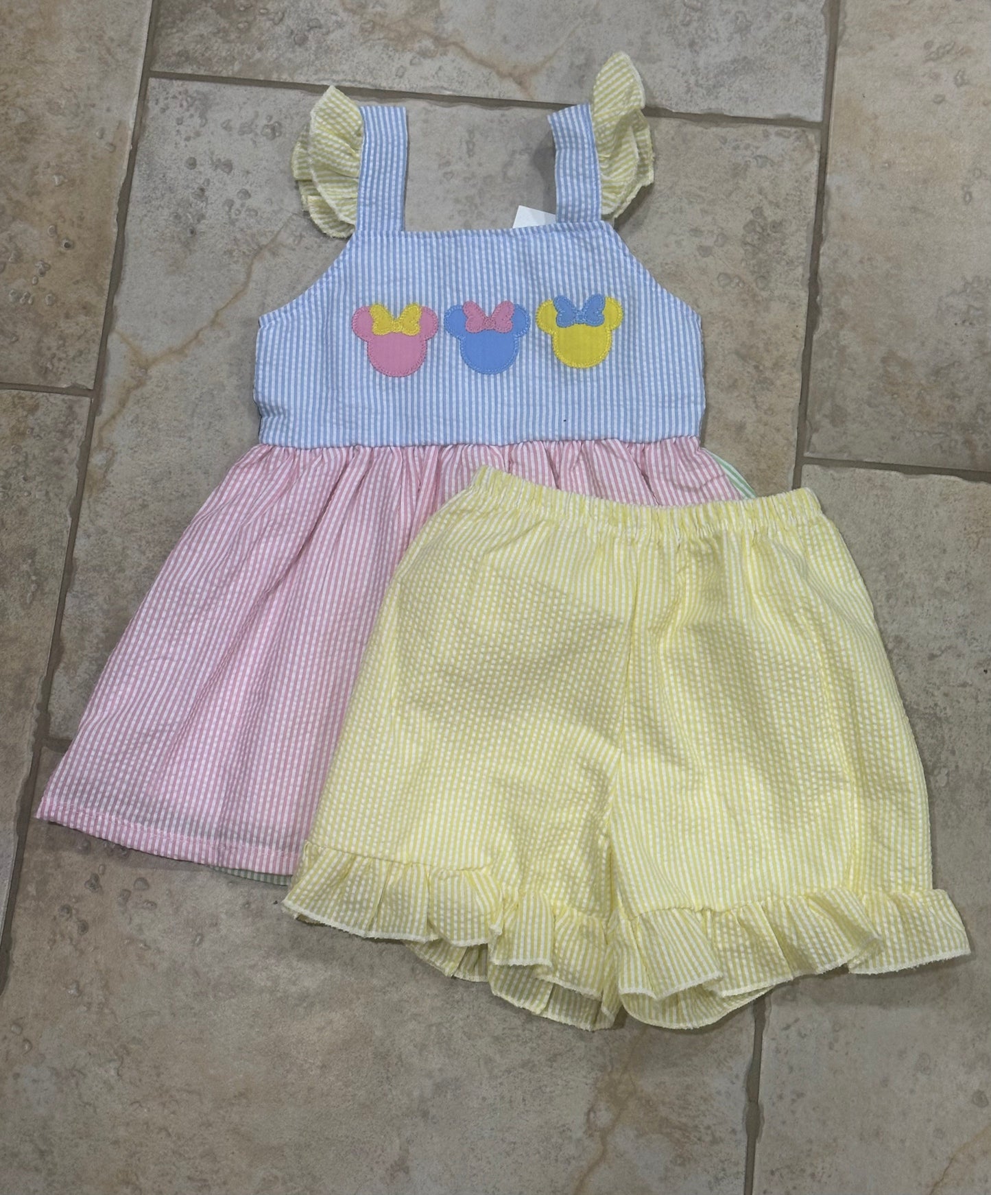 Seersucker Mouse Appliqué Collection