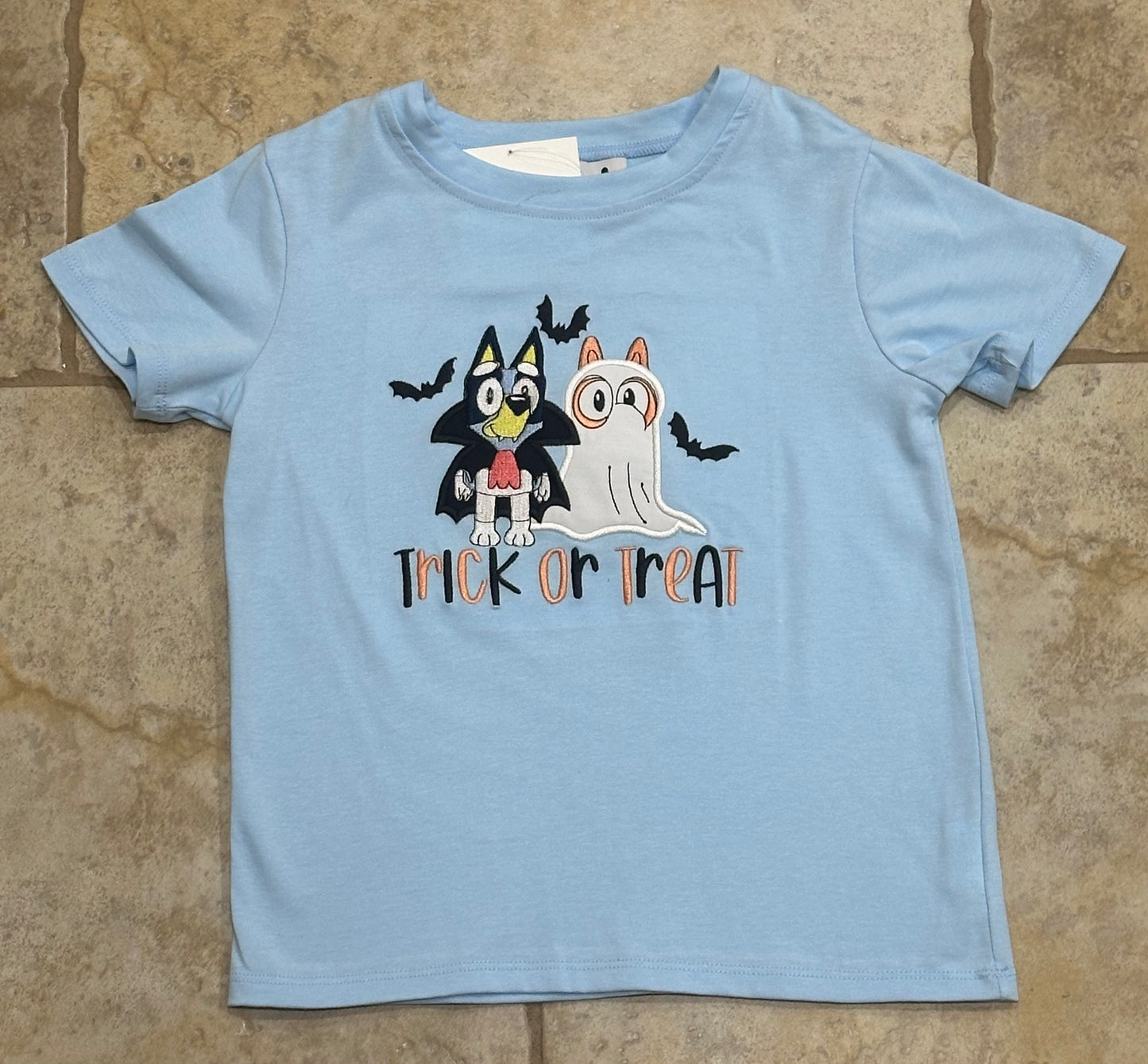 Heeler Halloween Embroidered Top