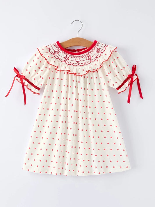 Valentine's Day Polka Dot Dress