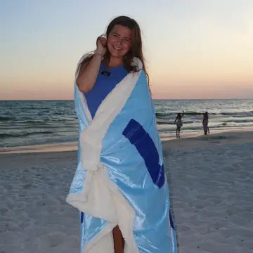 Lulu Mac Blanket- Blue