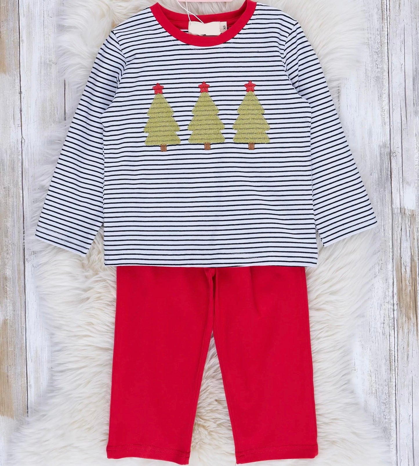 Jolly Stripes Embroidered Outfit