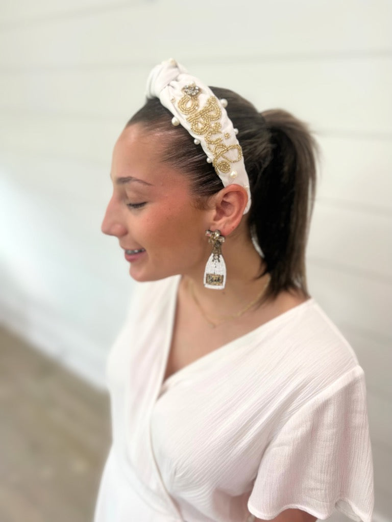 Bride and Bling Beaded Earrings