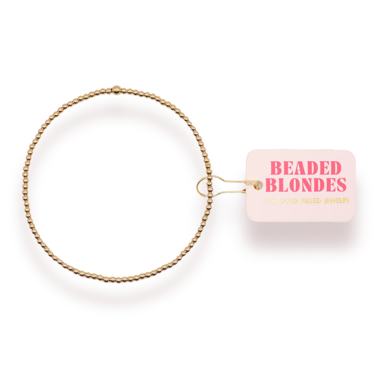 Beaded Blondes 2MM Gold Beaded Bracelet