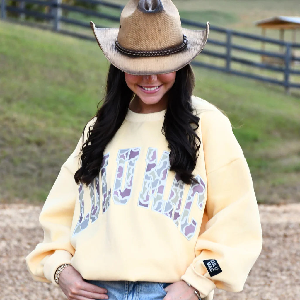 Lulu Mac Camo Logo Sweatshirt
