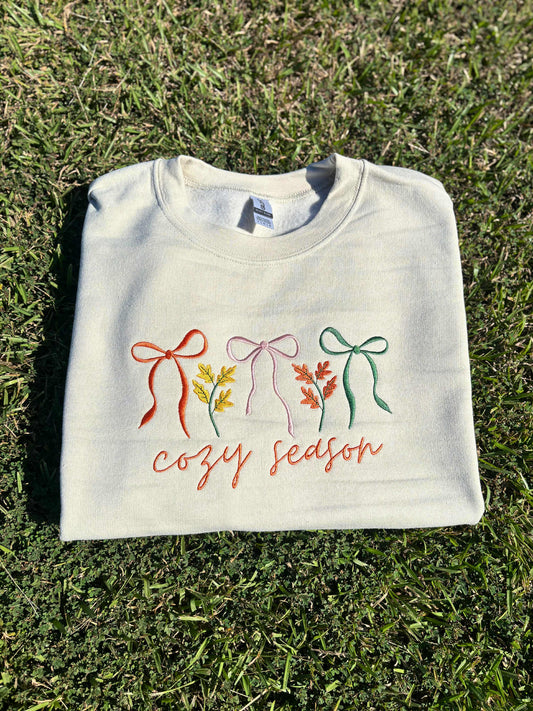 Cozy Season Embroidered Sweatshirt