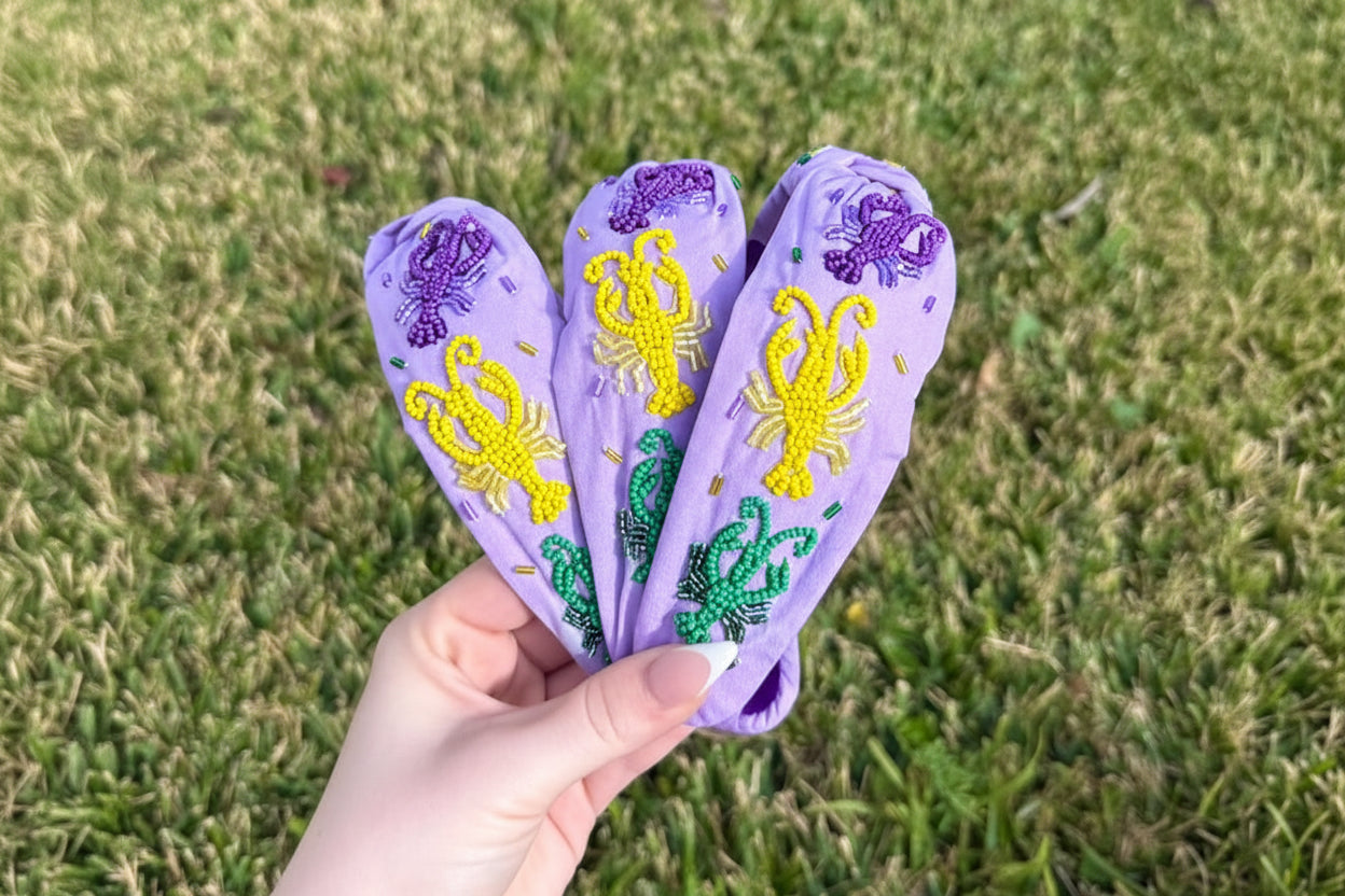 Mardi Gras Crawfish Headband