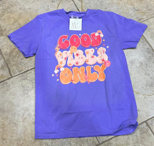 Good Vibes Only Retro Tee