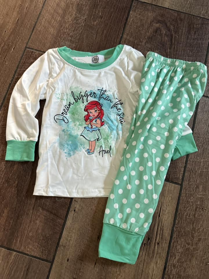 Green  Princess Pajama