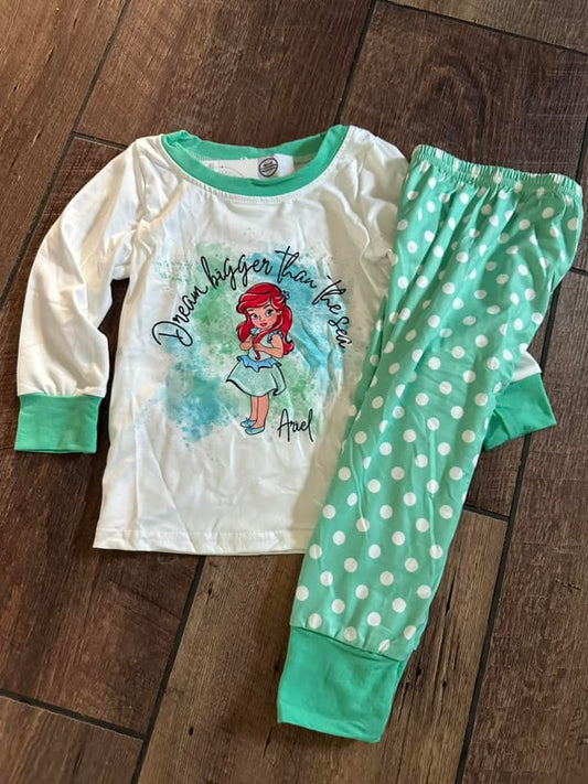 Green  Princess Pajama