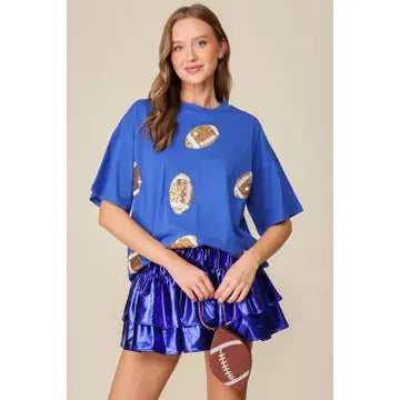 Game Day Sparkle Football Top