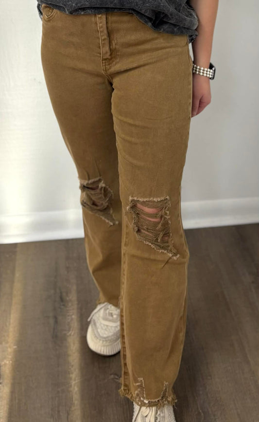 Camielle high waisted distressed Jeans
