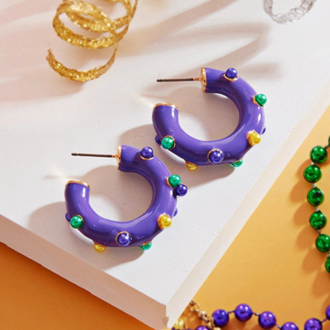 Royal Parade Pearl Hoops