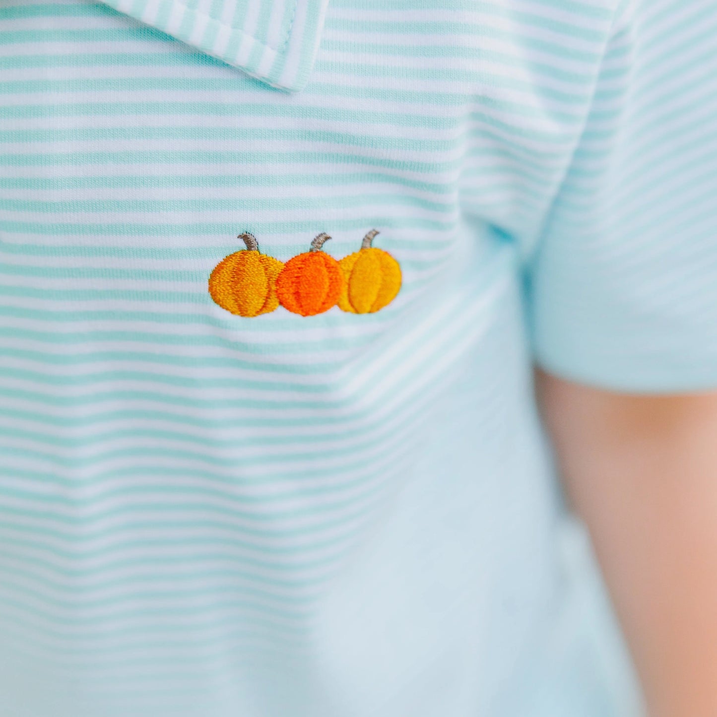 Mini Embroidery Pumpkin Polo