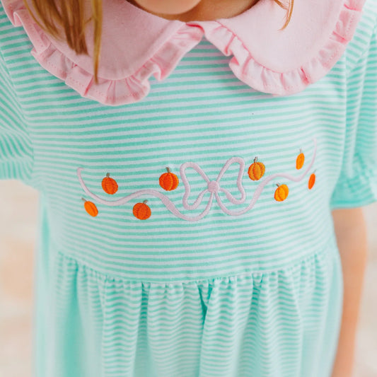 Mini Embroidery Pumpkin Dress