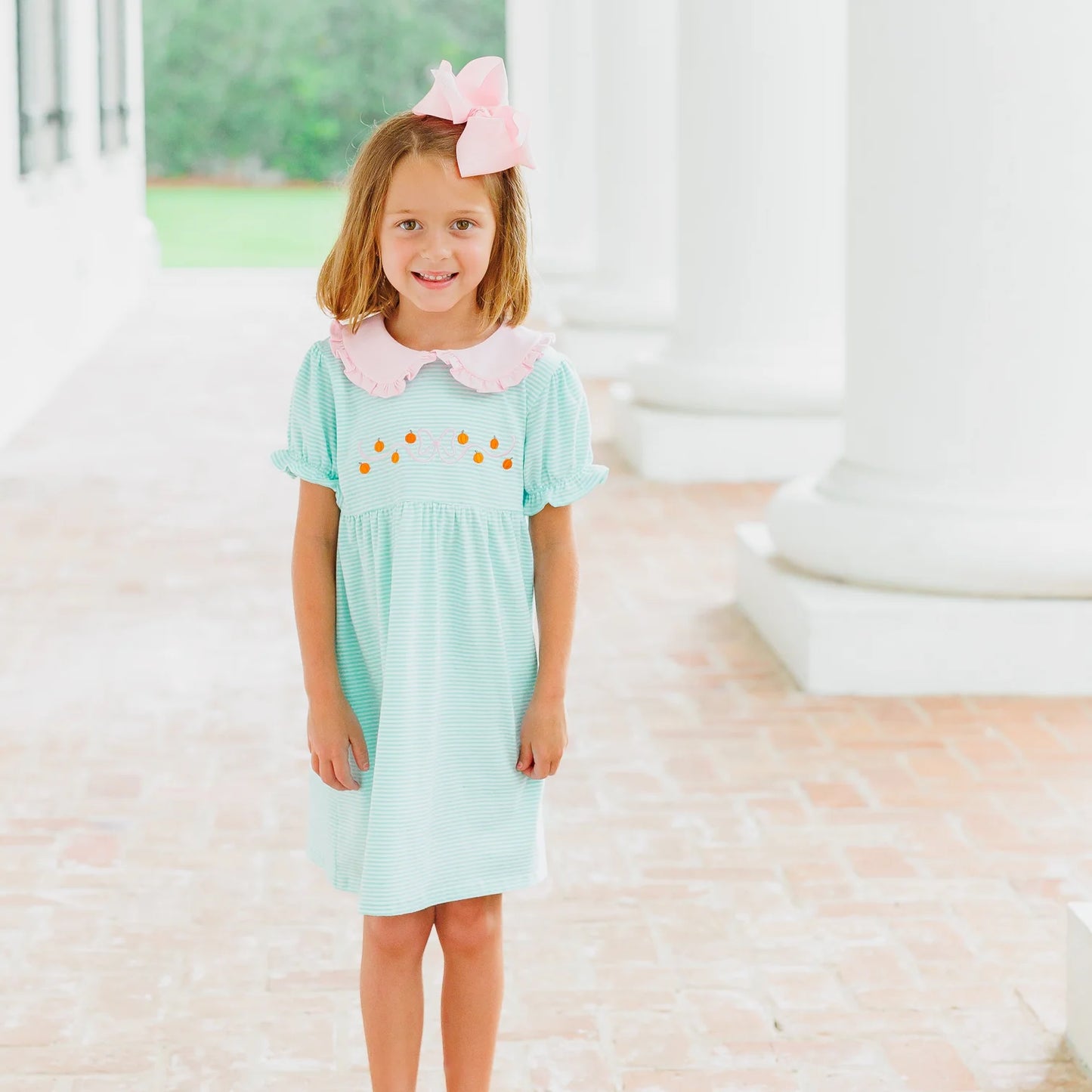 Mini Embroidery Pumpkin Dress