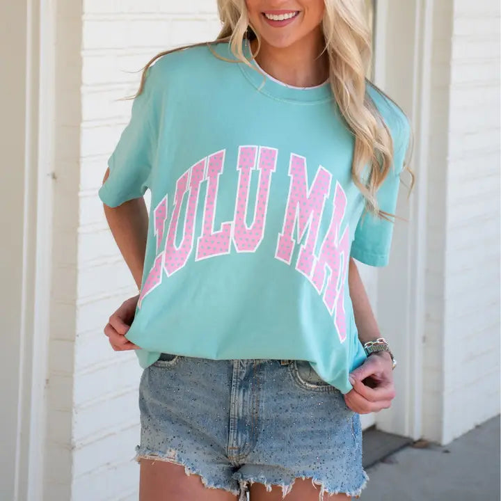 Lulu Mac Polka Dot Logo Tee