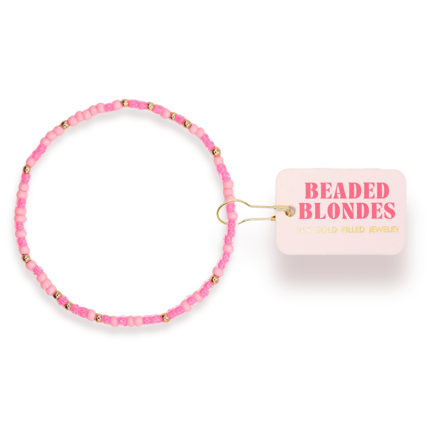 Beaded Blondes Hot Pink Sprinkle Bracelet