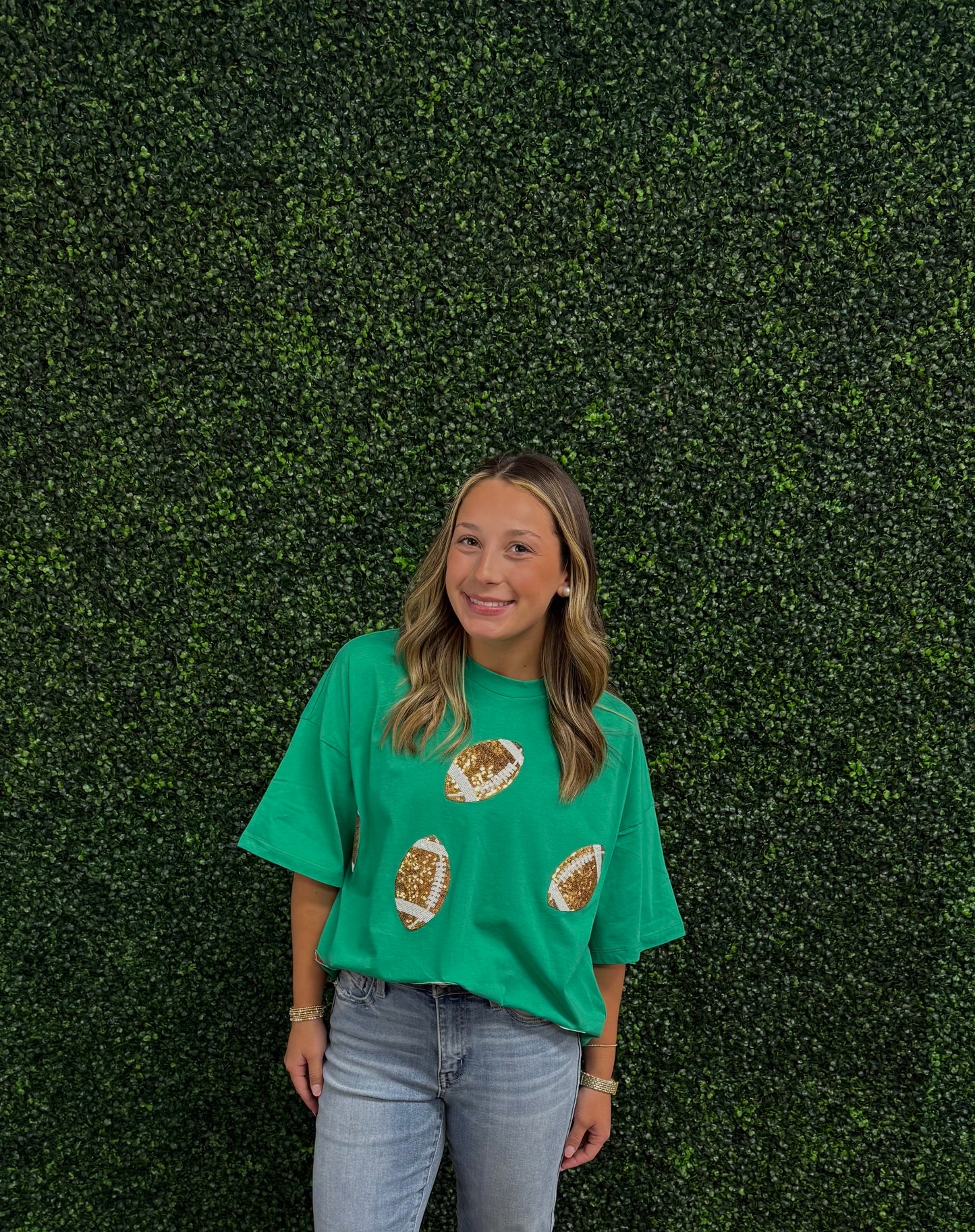 Game Day Sparkle Football Top