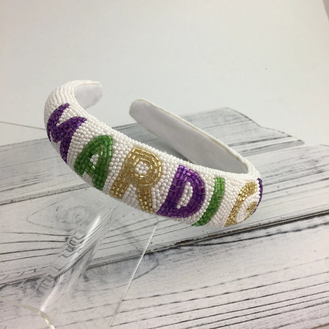 Mardi Gras Pearl headband