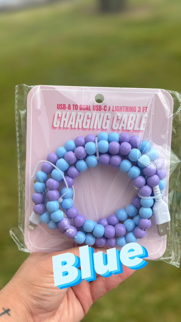 Stocking Stuffer Beaded Charging cables