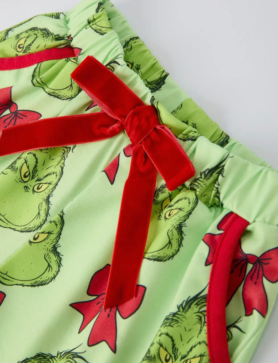 You’re a Mean One Bow Pajama Set