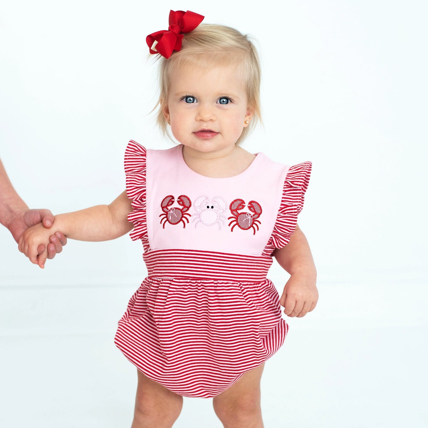 Crab Ruffle Sunsuit- RTS