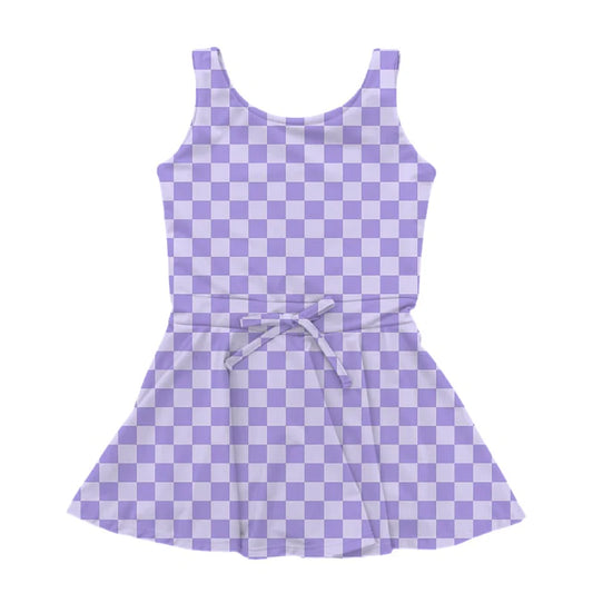 Retro Tiger Check Athletic Dress