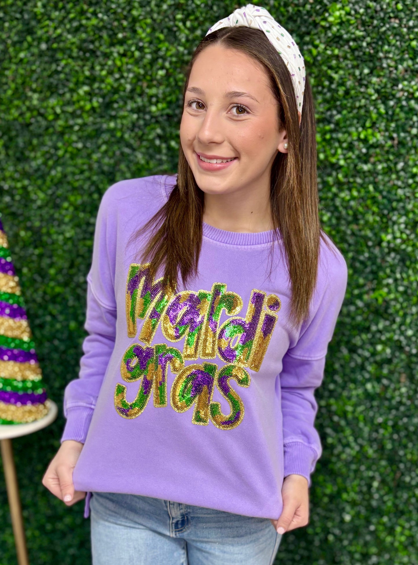 Sequence Mardi Gras Pullover