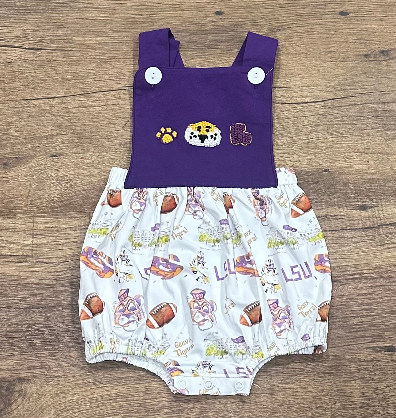 Purple  & Gold Game Day French Knot Collection- RTS