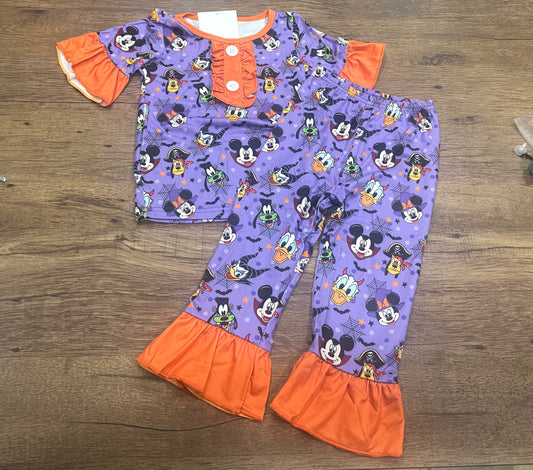 Mouse Ruffle Halloween Pajama