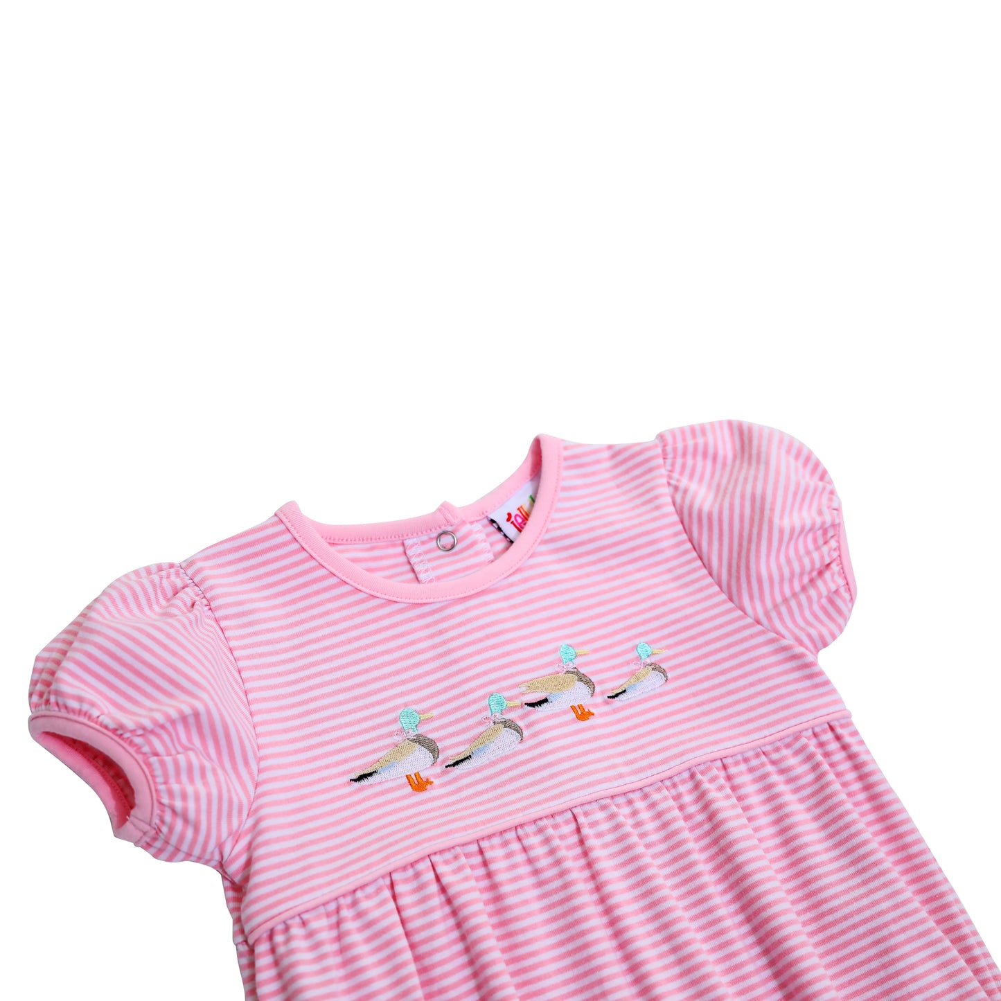 Mallard Embroidery Bubble- Pink- RTS