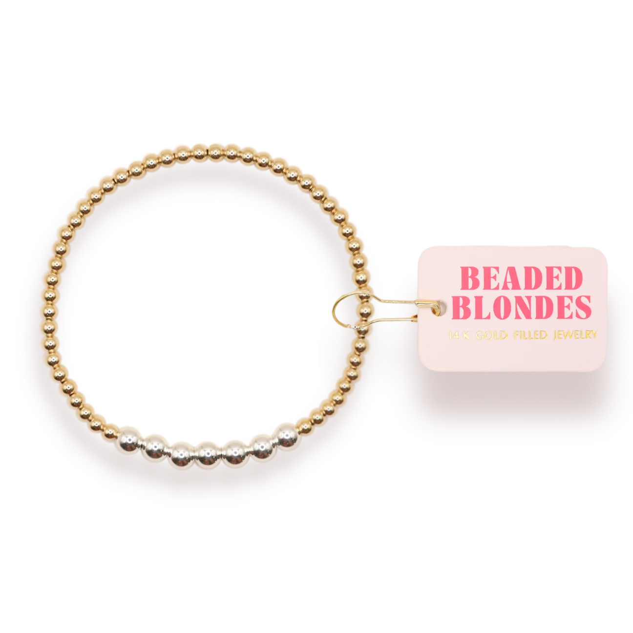 Beaded Blondes Lucky Bracelet in Mixed Metal