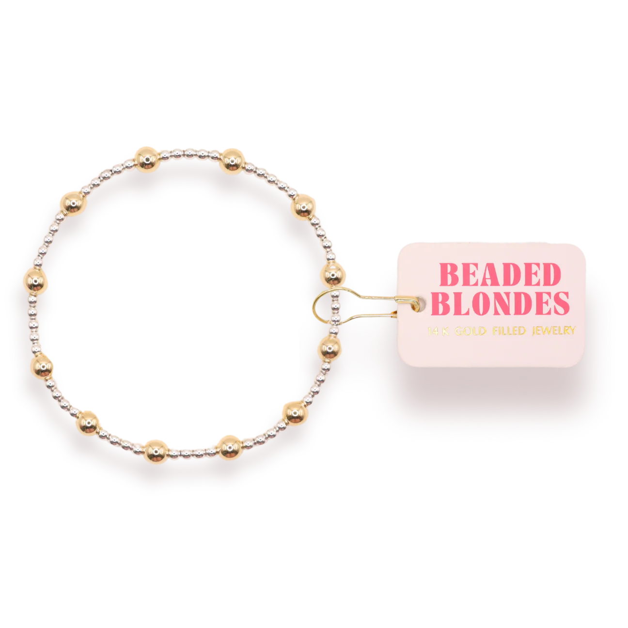 Beaded Blondes Lively Bracelet in Silver with Gold