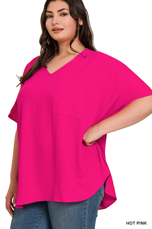 Your Favorite Pocket Tee- Curvy
