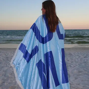 Lulu Mac Blanket- Blue