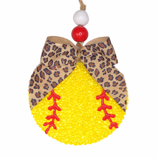 Beaded Softball Freshie
