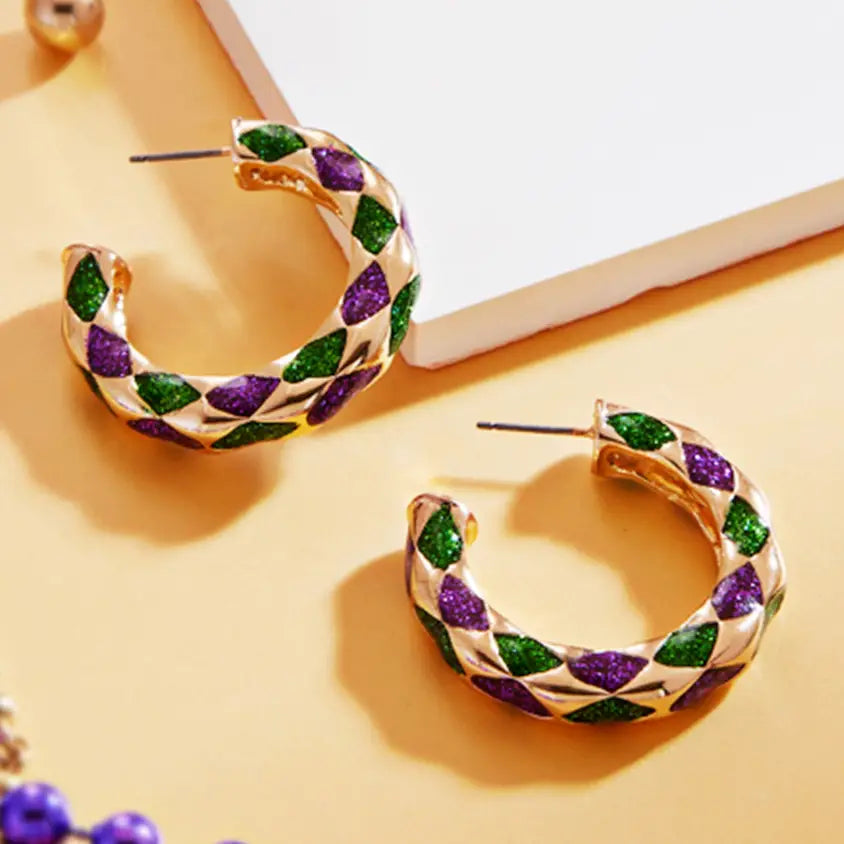 Carnival Glittered Hoop