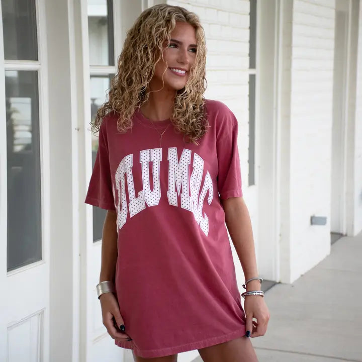 Lulu Mac Polka Dot Logo Tee