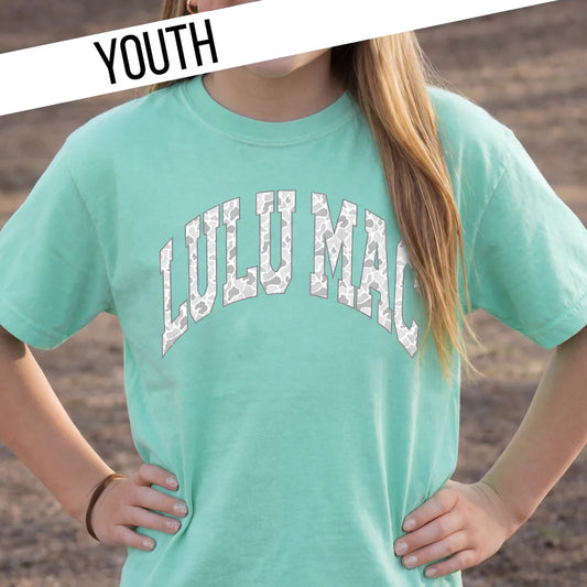 Lulu Mac YOUTH Camo Logo Tee