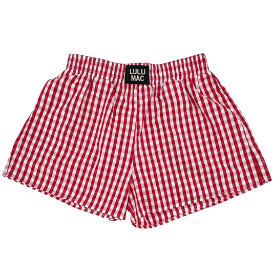 Lulu Mac Gingham Boxer Shorts