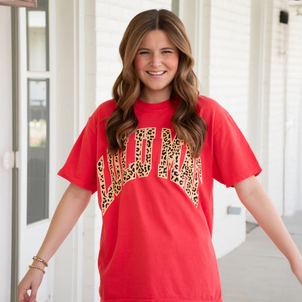 Lulu Mac Leopard Logo Tee