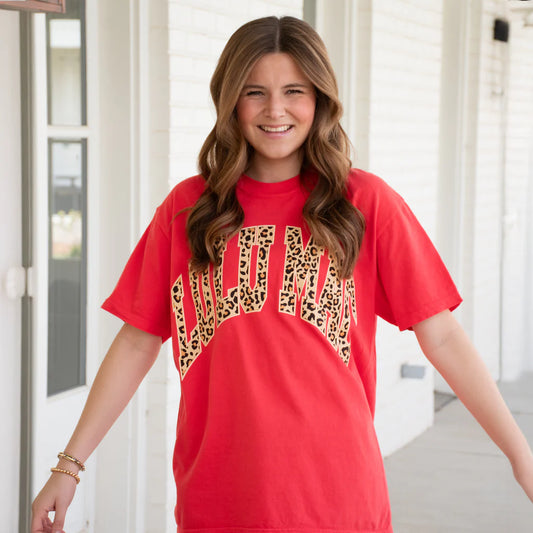 Lulu Mac Leopard Logo Tee