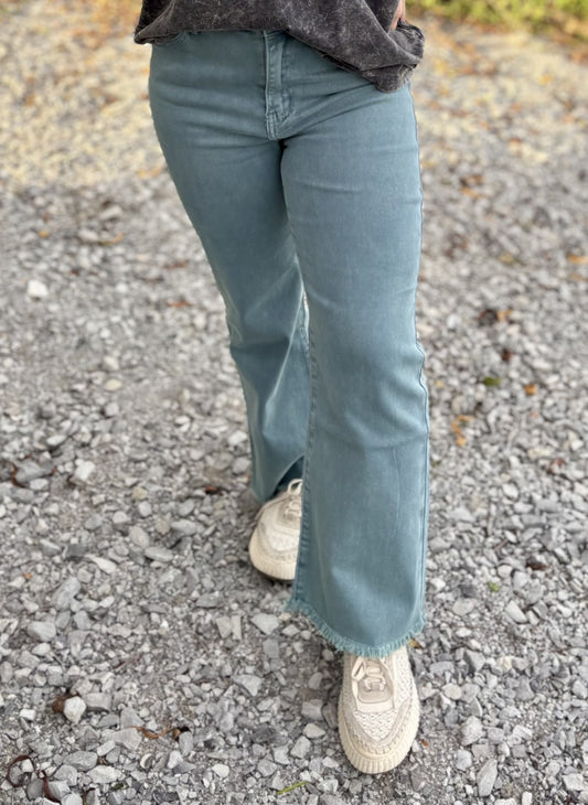 Amryn High Waisted Hem Jeans