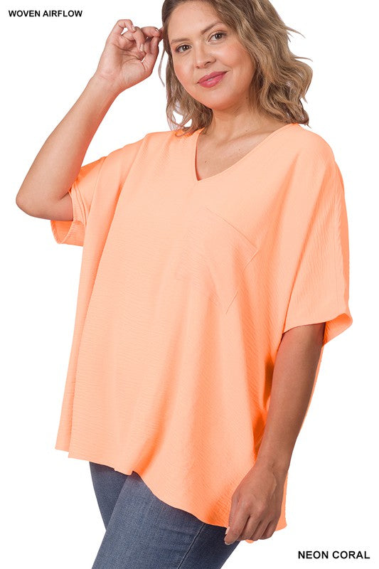 Your Favorite Pocket Tee- Curvy