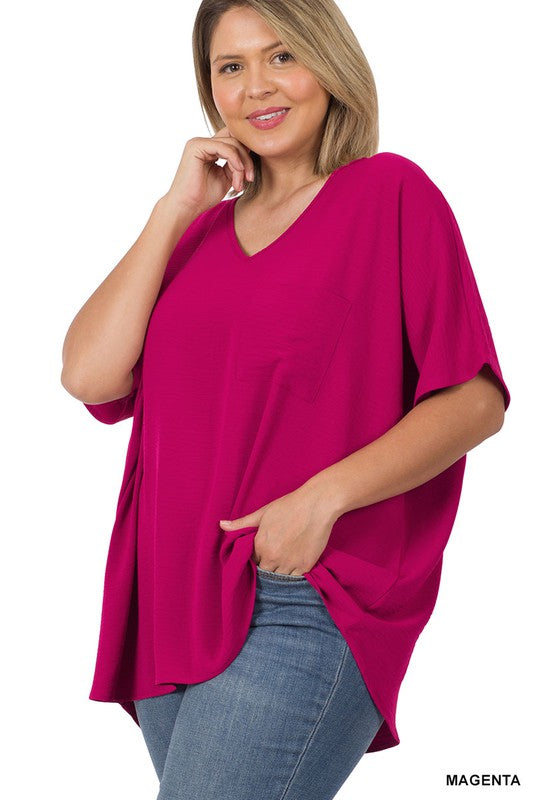 Your Favorite Pocket Tee- Curvy