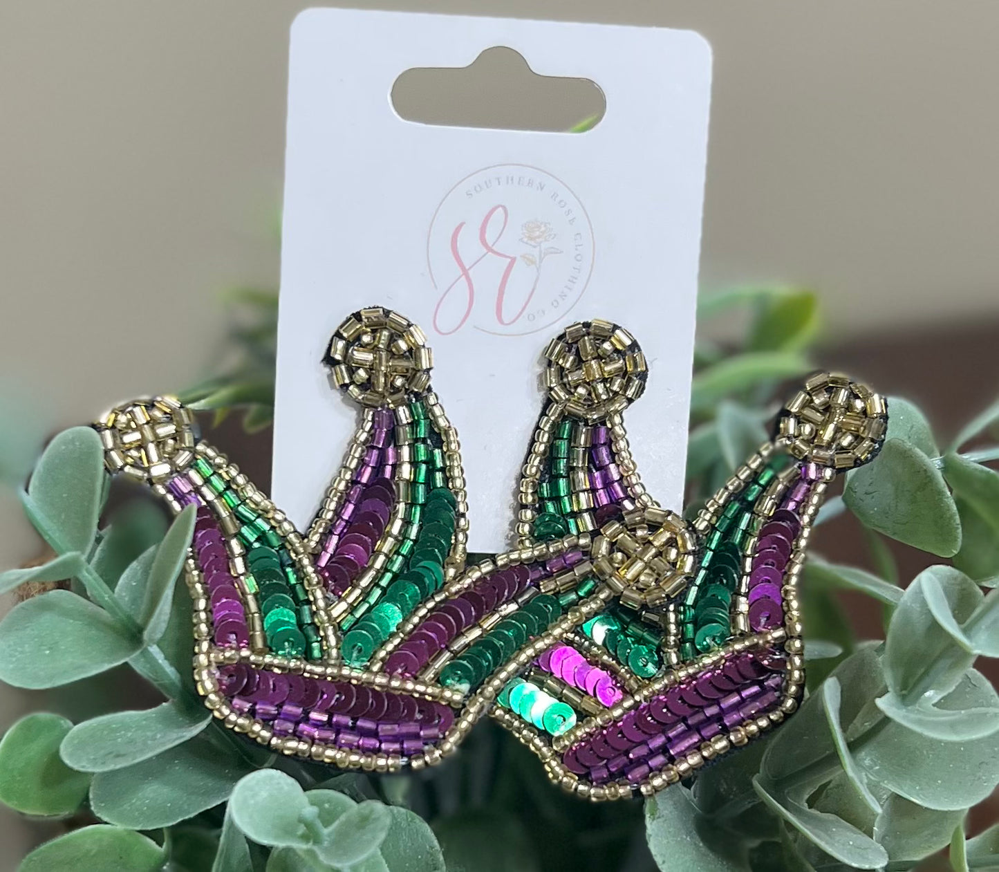 Mardi Gras Earrings